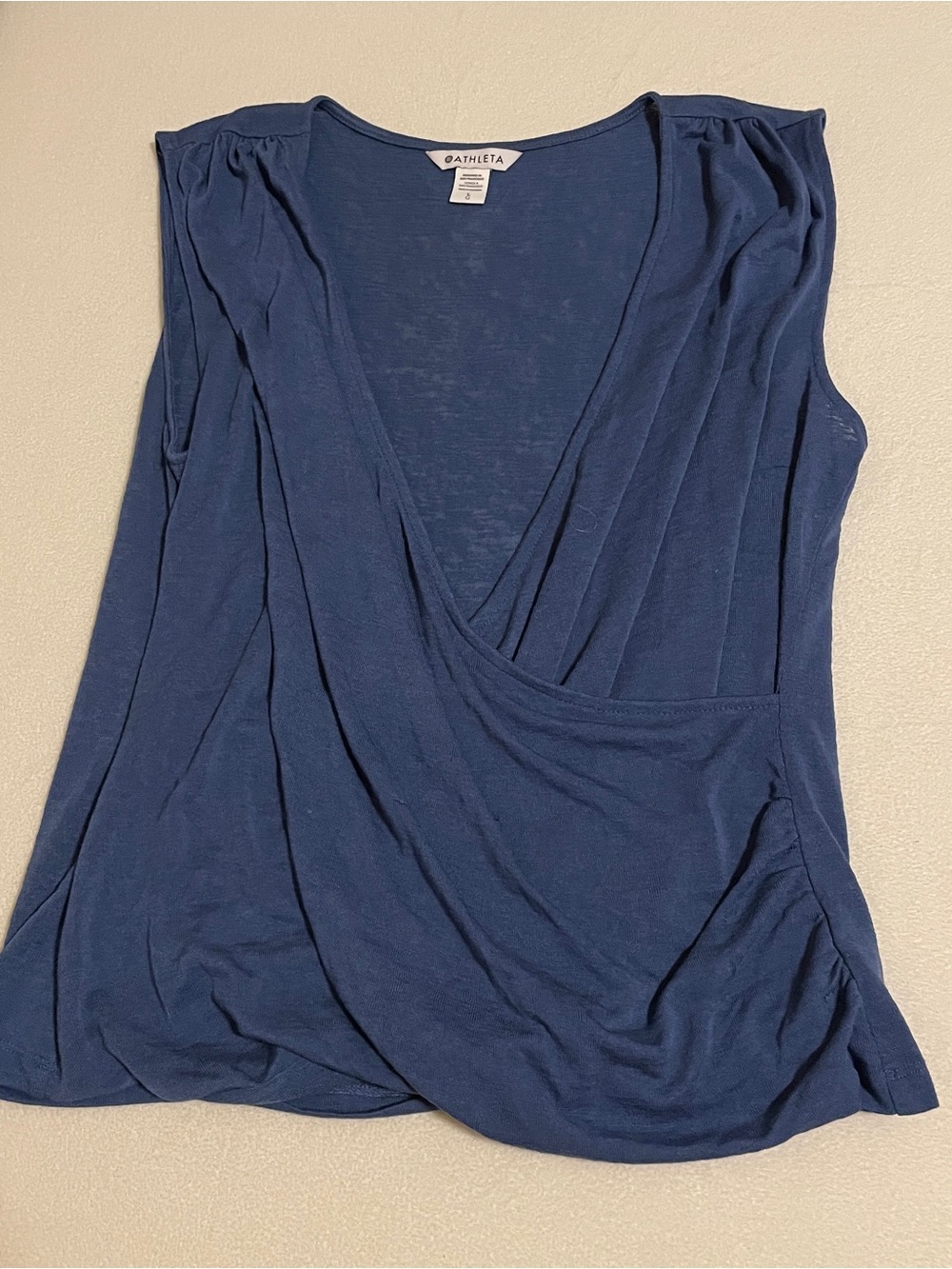 Athleta Blue Scoop Neck Tank Top